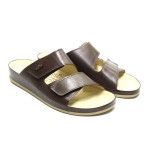 Slipper bruin leder 687 Vital